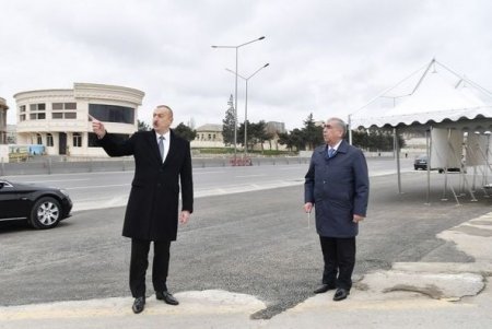 Prezident Bakı-Sumqayıt yolunun genişləndirilməsi çərçivəsində görülən işlərlə tanış oldu - Yeniləndi