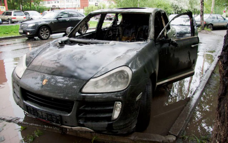 Bakıda “Porsche” yandı