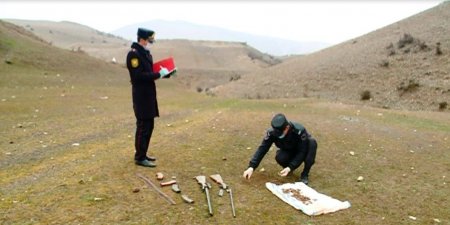 Goranboyda silah-sursat tapılıb