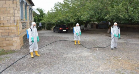 Tərtər rayonunda koronovirusa qarşı dezinfeksiya işləri davam etdirilir