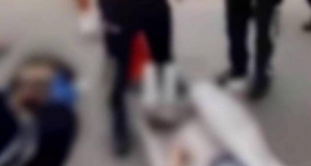 Azərbaycanda dəhşətli qəzada polisin başı bədənindən ayrıldı - Video