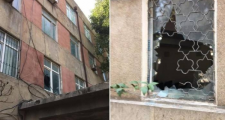 Oğrular “Müsavat”ın qərargahına giriblər - Foto