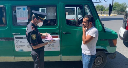Zaqatalada sürücü və sərnişinlər cərimələndi