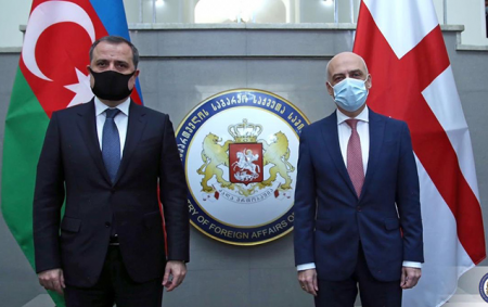 Azərbaycan və Gürcüstan XİN rəhbərləri görüşdü - FOTO