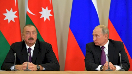 Putinlə İlham Əliyev Qarabağ məsələsini müzakirə etdi