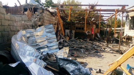 Düşmən Ağdamı atəşə tutub, evə və mağazaya ziyan dəyib