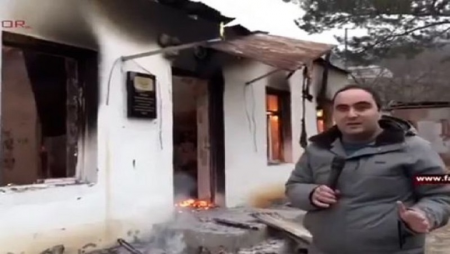 Ermənilər Kəlbəcərdə məktəbi yandırdılar (VİDEO)