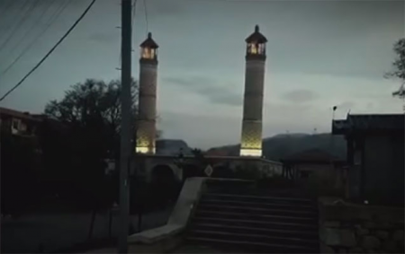 Şuşa məscidinə elektrik enerjisi verildi - VİDEO