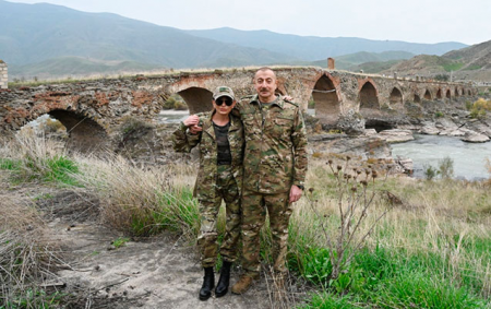 Prezidentlə xanımının Füzuli və Cəbrayıl səfərindən FOTOLAR