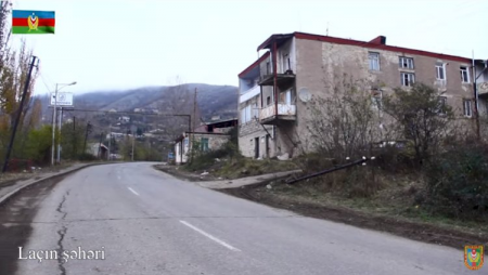 İşğaldan azad olunan Laçın şəhəri - Video