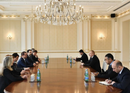 İlham Əliyev İtaliya Deputatlar Palatasının sədr müavinini qəbul etdi - FOTO
