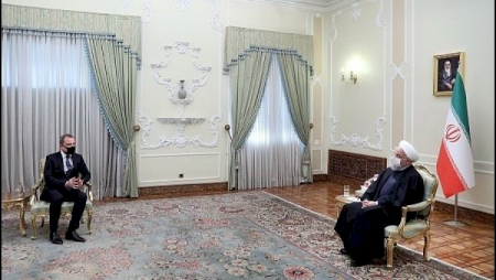 Ceyhun Bayramov İran prezidenti ilə görüşüb - Foto
