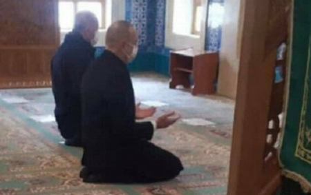 İlham Əliyevlə Ərdoğan Şəhidlər Məscidində namaz qıldı - FOTO