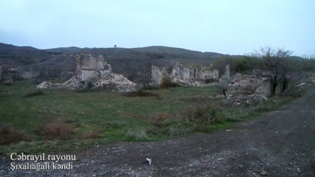 Cəbrayıl rayonunun Şıxalıağalı kəndindən görüntülər - Video