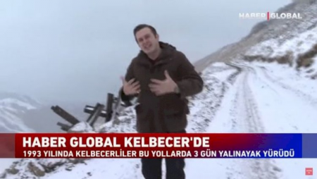 Türkiyə telekanalı Kəlbəcərdə: Qar donunu geyinmiş, dəhşət günlərinin şahidi dağlar...