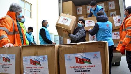 Türkiyə Azərbaycana humanitar yardım göndərdi