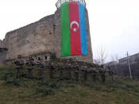 Şuşa qalasında Vətən müharibəsi şəhidlərinin xatirəsi anılıb - FOTO