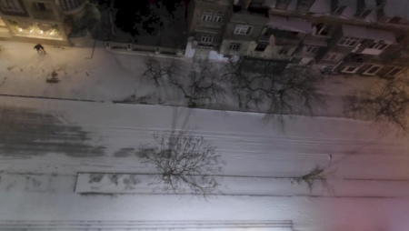 Bakıya qar yağıb