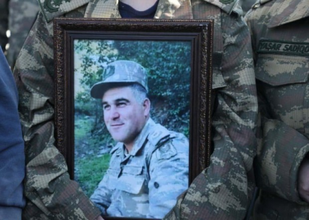 Şəhid polkovnik-leytenant dəfn edildi - FOTO