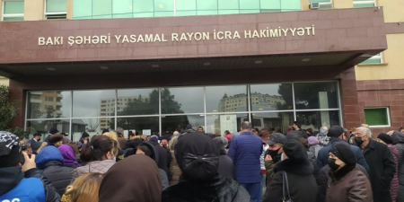 “Sovetski” sakinləri Yasamal İH-ə yürüş etdi: aksiyadan – Fotolar