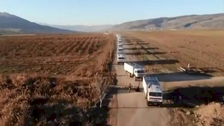 Kəlbəcərə növbəti humanitar yardım çatdırıldı