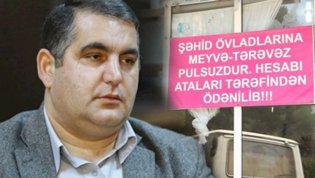 Şəhid övladının sənin 50 qəpiyinə ehtiyacı yoxdur…