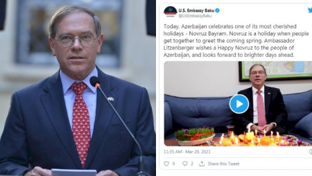 ABŞ səfiri Azərbaycan xalqını təbrik etdi