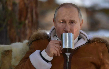 Putin istirahət gününü Sibirdə belə keçirdi - FOTO