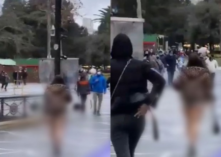 "Tarqovı"da qadın alt paltarında gəzdi - Polis araşdırmaya başladı