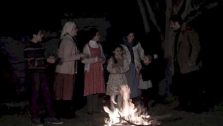 Bir ailənin hekayəsi: İllər sonra Qarabağda öz həyətlərində yenə tonqal qaladılar - Video