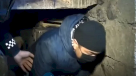 Zirzəmidə toy edənlərin maraqlı görüntüləri yayıldı - Video