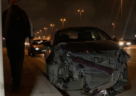 Paytaxtda sürücü yuxulayaraq qəza törətdi - FOTO