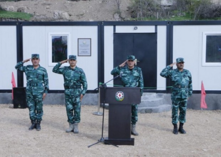 Ermənistanla dövlət sərhədində daha bir hərbi hissə fəaliy­yə­tə başladı - FOTOLAR