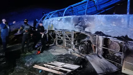 Misirdə avtobus qəzası: 20 ÖLÜ