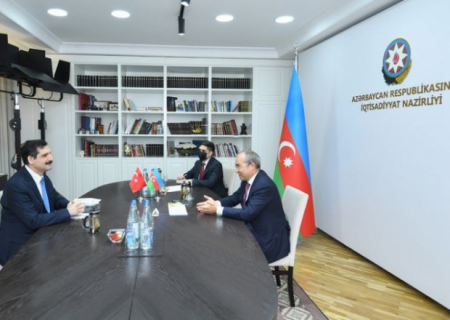 Mikayıl Cabbarov Erkan Özoralla görüşüb