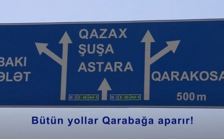 İşğaldan azad edilmiş ərazilərimizə doğru istiqaməti və məsafəni bildirən lövhələr quraşdırılır - VİDEO