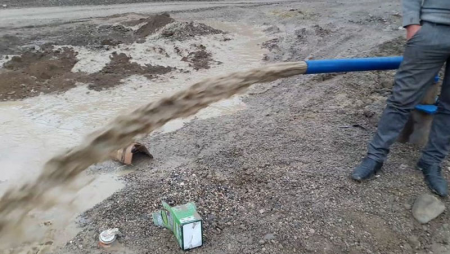 Zaqatalada 6 ay əvvəl istifadəyə verilən subartezian quyusu çökdü