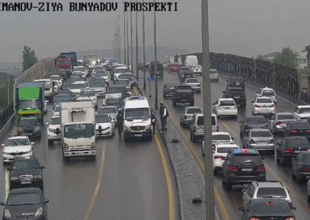 Ziya Bünyadov prospektində qəza baş verdi
