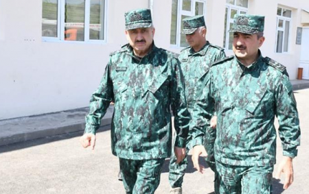 Məhərrəm Əliyev və Elçin Quliyev Ermənistanla sərhəddə - FOTO