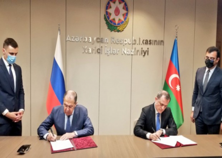 Bayramov və Lavrov arasında məsləhətləşmələr Planı imzalandı - FOTO