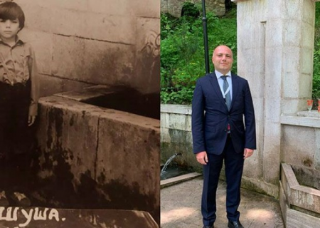 Nazir 36 il sonra yenidən İsa Bulağında - FOTO