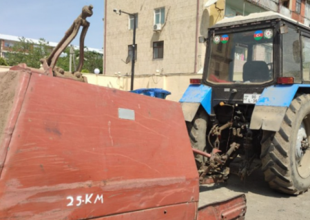 Lənkəranda içkili şəxs traktorla "avtoşluq" etdi