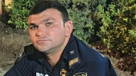 Azərbaycanda polis ad günündə qəzaya düşüb ÖLDÜ