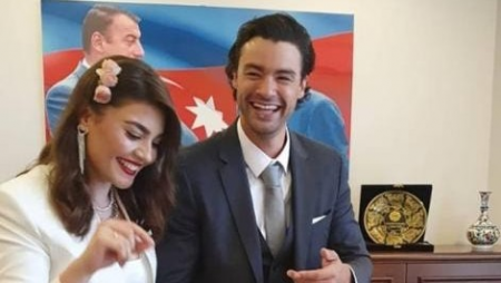 Van Dammın oğlu azərbaycanlı qızla evləndi - FOTO