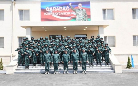 Ermənistanla sərhəddə daha bir hərbi hissə fəaliyyətə başladı - FOTO