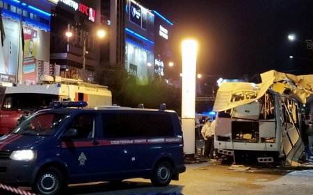 Rusiyada avtobusda partlayış zamanı xəsarət alanların sayı 18-ə çatıb, ölən var