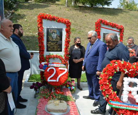 Daşkəsəndə Vətən müharibəsi şəhidi Röyal Verdiyevin ad günü qeyd edilib