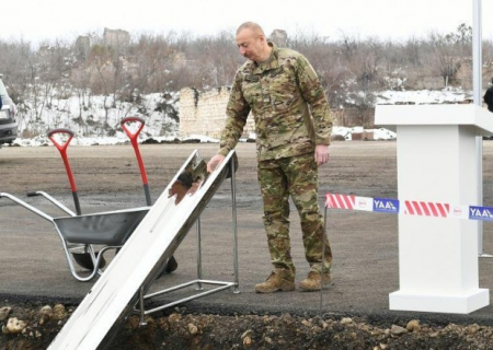 Vətən Müharibəsi Memorial Kompleksinin və Zəfər Muzeyinin təməli qoyuldu