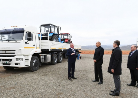 “KamAZ” servis mərkəzinin təməli qoyuldu