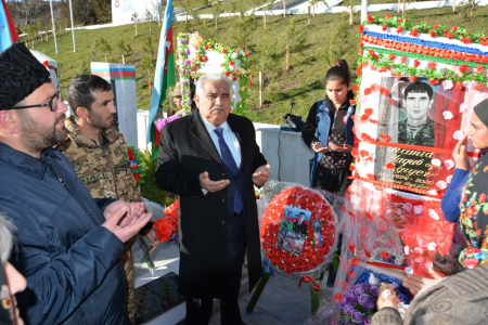 Daşkəsəndə Vətən Müharibəsi şəhidləri Ramid Tağıyev və Asif Tağıyev anılıb, Yuxarı Daşkəsən qəsəbəsində Ramid Tağıyevin xatirəsinə inşa olunan bulağın açılışı keçirilib